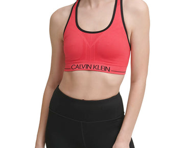 Calvin Klein Performance Seamless Reversible Sports Bra Black Pink Size S, $40