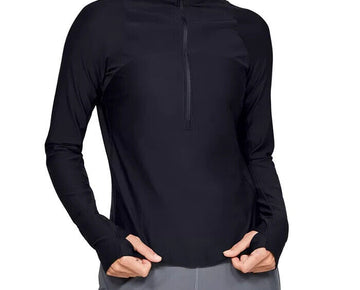 Under Armour Women's Qualifier Half-Zip Running Top Black Size M MSRP $65