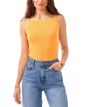 Vince Camuto Women's Ribbed Sleeveless Sweater Tank Top Orange Size XXL MSRP $69