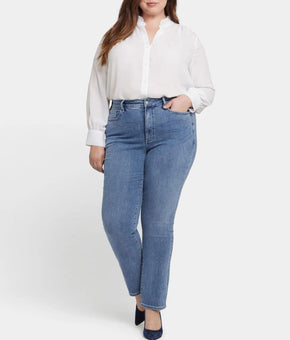 NYDJ Jeans Womens Plus Size 16W Blue High Rise Marilyn Straight (Inseam:31) $119