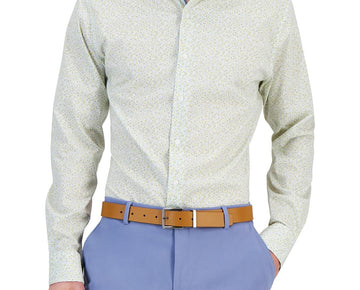 Bar III Mens Printed Stretch Button-Down Shirt