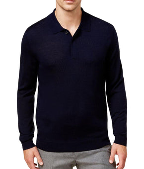 Club Room Mens Wool Blend Regular-Fit Pullover Sweater Dark Blue Size M
