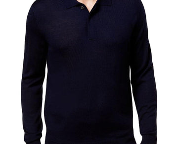 Club Room Mens Wool Blend Regular-Fit Pullover Sweater Dark Blue Size M