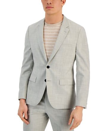 Hugo by Hugo Boss Men's Modern-Fit Superflex Suit Jacket Gray Size 42S MSRP $445