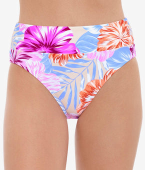 Salt + Cove Juniors' Hot Hibiscus Printed High-Waist Bottoms
