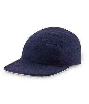 New Era Warm Men's Sherpa Reversible Cap Hat 5 Panel Dark Navy Blue Wool $125