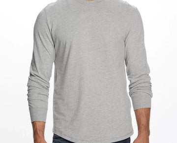 WEATHERPROOF VINTAGE Brushed Jersey Crew Neck T-shirt Gray Size S MSRP $44