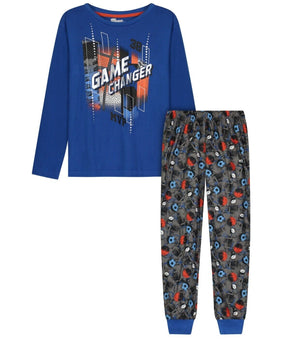 Sleep On It Little Boys Pajama Set 2 Piece Blue Size 6-7