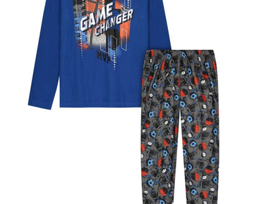 Sleep On It Little Boys Pajama Set 2 Piece Blue Size 6-7