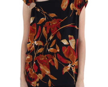 Calvin Klein Womens Printed Sleeveless Pullover Top Black Size XS MSRP $65