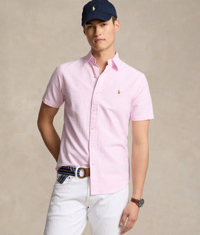 Polo Ralph Lauren Men's Classic-Fit Gingham Oxford Shirt Pink Size XL MSRP $115