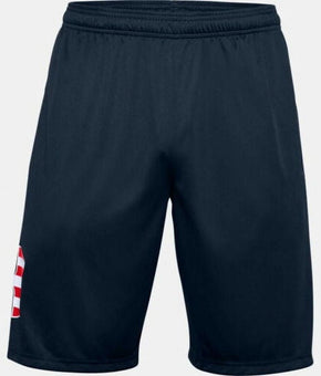 Under Armour Men's UA Freedom Tech Big Flag Logo Shorts 1359349-408 Academy
