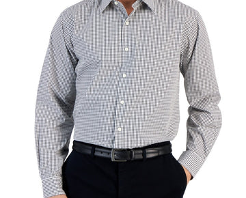 Club Room Men's Regular-Fit Dress Shirt Gray Size 15-15.5 M MSRP $50