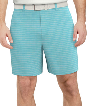 Pga Tour Mens Regular fit Golf shorts Size 42 / 8 Blue Plaid