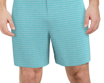 Pga Tour Mens Regular fit Golf shorts Size 40 / 8 Blue Check