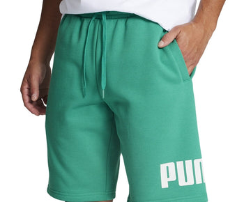 Puma Mens Regular fit Sweat Shorts Fleece Shorts Small / 10 Green Solid