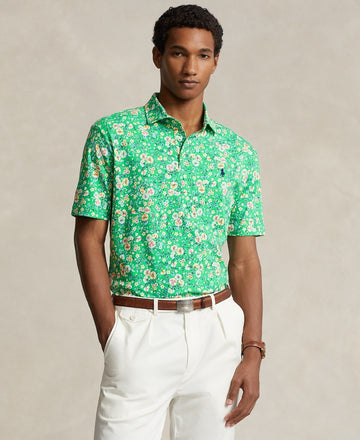 Polo Ralph Lauren Men's Floral Soft Cotton Polo Green Size XS MSRP $125