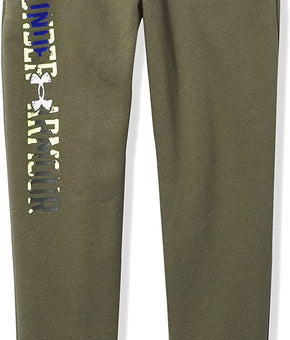 Under Armour Boys Rival Fleece Layers Joggers Marine Od Green Size L