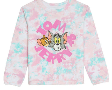 Disney Big Girls Tom Jerry Pullover Multi Pink Size S MSRP $38