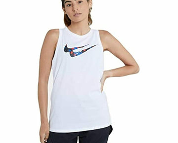 Nike Women's Plus Size Stars Tank Top White Size 2X MSRP $30