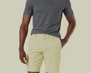 DOCKERS Men's Ultimate Supreme Flex Stretch Solid Shorts Yellow Size 38 MSRP $60