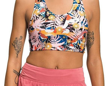 THE NORTH FACE Printed Midline Bra Pink Size XS MSRP $50