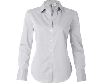 Calvin Klein Women's Pure Finish Cotton Button Shirt Gray Size 3XL (24-26)