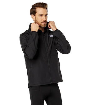 The North Face Mens Regular fit Windbreaker Coat Small Black Solid Packable