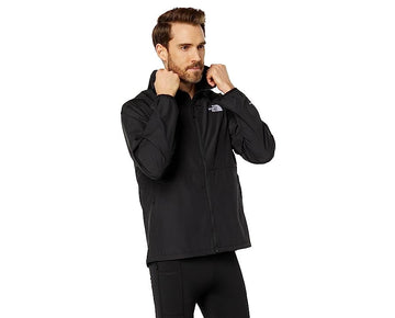 The North Face Mens Regular fit Windbreaker Coat Small Black Solid Packable