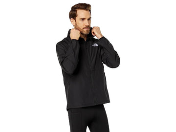 The North Face Mens Regular fit Windbreaker Coat Small Black Solid Packable