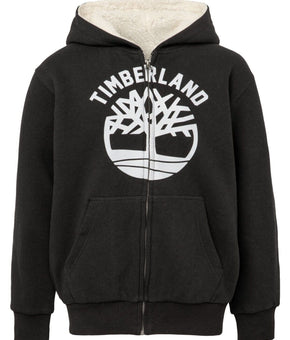 Timberland Big Boys Tree Zip Hoodie Outerwear Black Size L MSRP $60