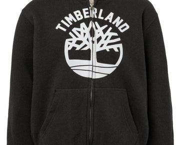 Timberland Big Boys Tree Zip Hoodie Outerwear Black Size L MSRP $60