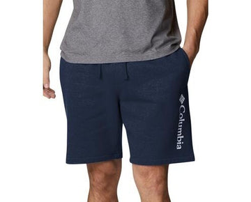 Columbia Men's Trek Relaxed-Fit Stretch Fleece Shorts Dark Blue Size S MSRP $50