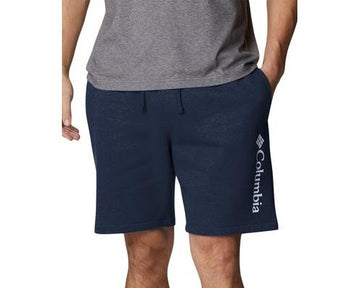 Columbia Men's Trek Relaxed-Fit Stretch Fleece Shorts Dark Blue Size S MSRP $50