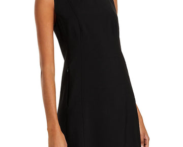 Theory Womens Helaina Wool Sleeveless Mini Dress Black Size 4