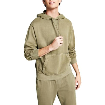 And Now This Mens Fleece Pullover Hoodie Green Size S