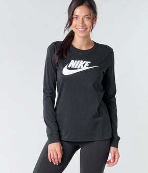 Nike Women's NSW TEE ESSNTL Black long sleeves T-Shirt Size XL