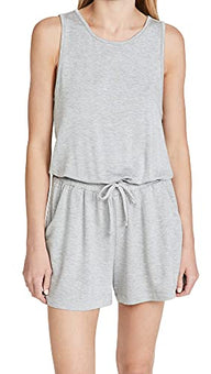 Splendid Women's Kona Romper, Lt HTR Grey, Size XS