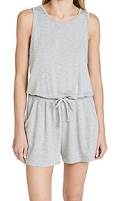 Splendid Women's Kona Romper, Lt HTR Grey, Size XS