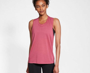 Nike Women's Yoga Mesh Twist-Racerback Tank Top Red Size S MSRP $35