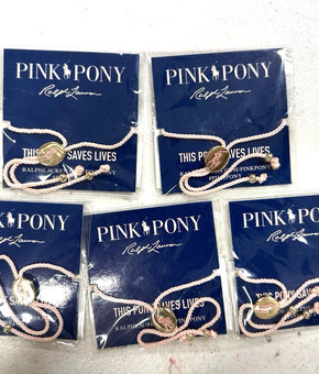 Polo Ralph Lauren Light Pink Pony Bracelet Cancer Awareness 5-PACKS