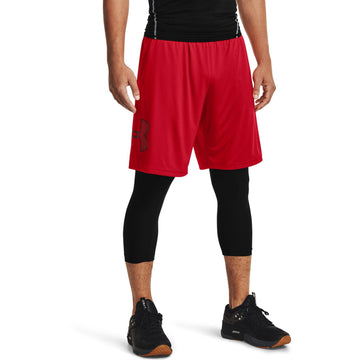 Under Armour Mens Regular fit Big Tall Basketball Shorts XXXXL / 10 Red Solid