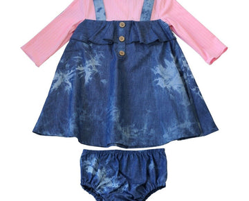 Blueberi Boulevard Baby Girls Blue Pink Set18M MSRP $50
