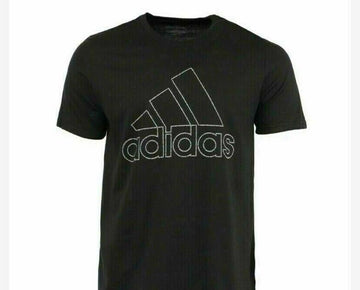 Adidas Mens Amplifier Tee Logo Graphic T-Shirt Size M Black