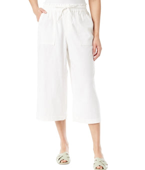 Gloria Vanderbilt Women's Rainey Linen-Blend Pull-On Pants off White Size S