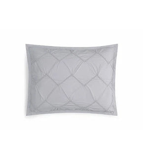 Sky Smock Chevron Textured STANDARD Pillow Shams Cotton GRAY MSRP $45