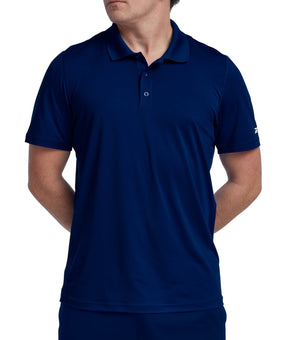 Reebok Mens Regular fit Short Sleeve Polo Shirt Size S Navy Blue Solid