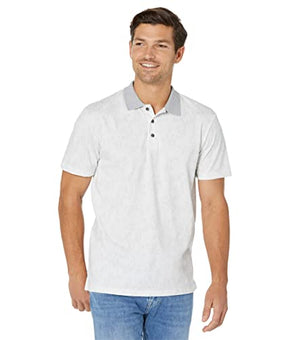 Calvin Klein Short Sleeve Smooth Cotton Polo Shirt Brilliant White Size S