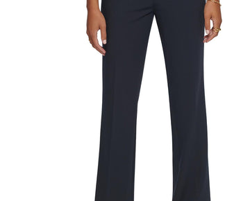 Calvin Klein Womens Low Rise Modern Fit Straight Leg Pants Navy Size 10