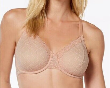 Wacoal Vivid Encounter Convertible Lace-Trim Bra 855295 Blush Pink Size 32DD